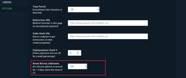 Payment Button/Links Address Reuse [Note API changes]