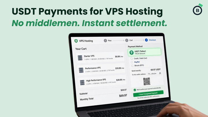 How VPS Hosting Merchants Can Accept USDT Payments in Minutes